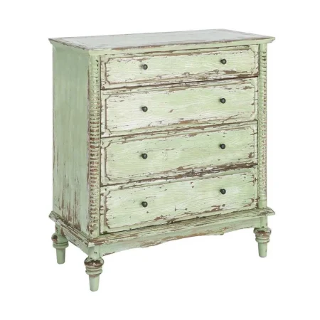 Cómoda de madera reciclada de pino para dormitorio con cajones 95x45x103cm - Ixia - 616239IX - foto-blanco