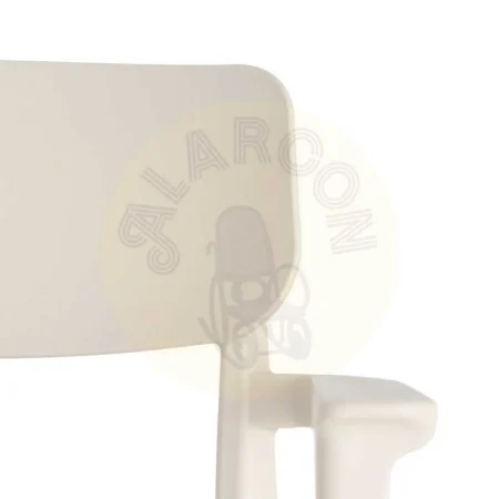 Silla apilable en polipropileno color crema apta para exterior y uso contract 51.50x51x80cm - Ixia - 616256IX - foto-secundaria-4