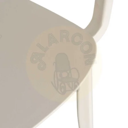 Silla apilable en polipropileno color crema apta para exterior y uso contract 51.50x51x80cm - Ixia - 616256IX - foto-secundaria-7