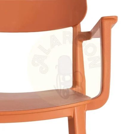 Silla apilable teja de polipropileno apta para exterior uso contract 51.50x51x80cm - Ixia - 616260IX - foto-secundaria-1