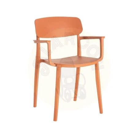 Silla apilable teja de polipropileno apta para exterior uso contract 51.50x51x80cm - Ixia - 616260IX - foto-secundaria-10