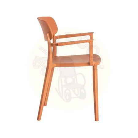 Silla apilable teja de polipropileno apta para exterior uso contract 51.50x51x80cm - Ixia - 616260IX - foto-secundaria-3