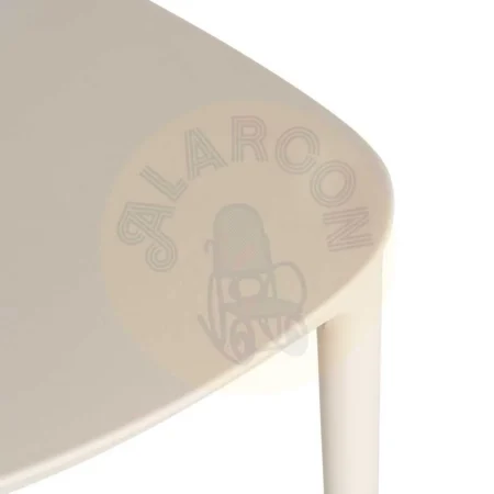 Silla apilable de polipropileno color crema para exterior 58x41x82cm - Ixia - 616261IX - foto-secundaria-7