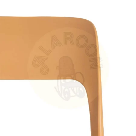 Silla apilable de exterior en polipropileno color ocre apta para uso contract con protección UV 58x41x82cm - Ixia - 616264IX - foto-secundaria-4