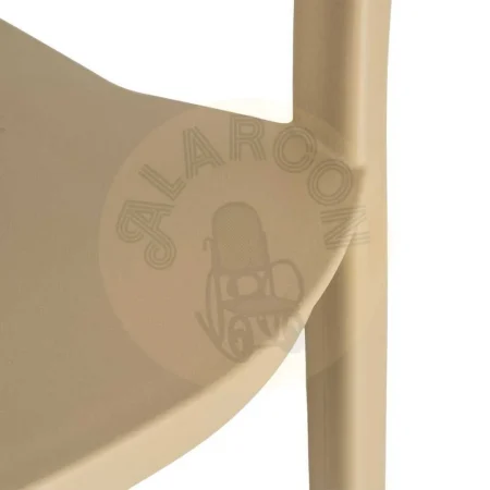 Silla apilable en polipropileno caqui apta para exterior y uso contract con protección UV 52x52x80cm - Ixia - 616267IX - foto-secundaria-7