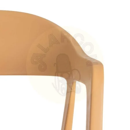 Silla apilable de polipropileno para exterior color ocre 52x52x80cm - Ixia - 616269IX - foto-secundaria-4