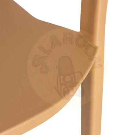 Silla apilable de polipropileno para exterior color ocre 52x52x80cm - Ixia - 616269IX - foto-secundaria-7