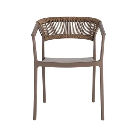Silla apilable de polipropileno con cuerda de polietileno y protección UV 56x54x75.50cm - Ixia - 616272IX - foto-blanco