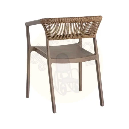 Silla apilable de polipropileno con cuerda de polietileno y protección UV 56x54x75.50cm - Ixia - 616272IX - foto-secundaria-2