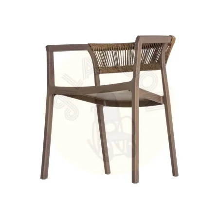 Silla apilable de polipropileno con cuerda de polietileno y protección UV 56x54x75.50cm - Ixia - 616272IX - foto-secundaria-5