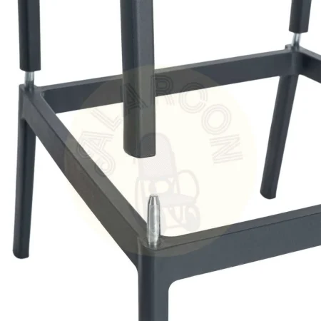 Silla taburete polipropileno con cuerda de polietileno antracita 55.80x59.80x104.50cm - Ixia - 616273IX - foto-secundaria-5