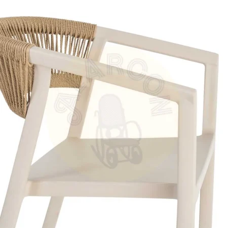 Taburete-silla de polipropileno y cuerda beige 55.80x59.80x104.50cm - Ixia - 616274IX - foto-secundaria-8