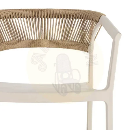 Taburete-silla de polipropileno y cuerda beige 55.80x59.80x104.50cm - Ixia - 616274IX - foto-secundaria-9