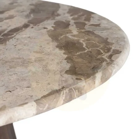 Mesa de centro en madera de mango y mármol para salón 90x90x40cm - Ixia - 616283IX - foto-secundaria-2
