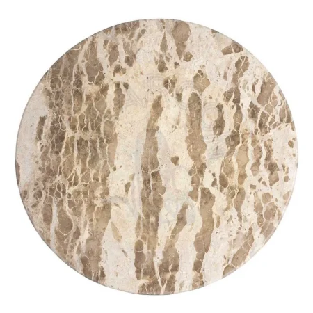 Mesa de comedor en madera de mango con sobre de mármol 120x120x77cm - Ixia - 616284IX - foto-secundaria-6