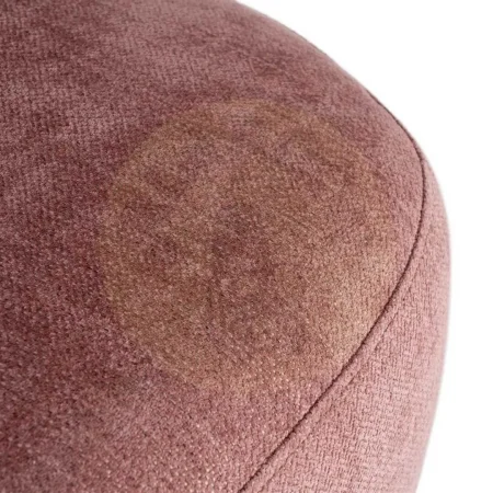 Sillón giratorio rosa en tejido y madera 73x68x74cm - Ixia - 616336IX - foto-secundaria-7