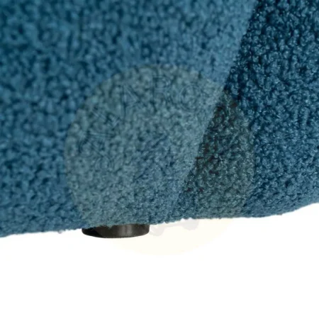 Sillón azul tapizado en tejido 100% poliéster con estructura de madera 92x89x61cm - Ixia - 616338IX - foto-secundaria-8