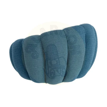 Sillón azul tapizado en tejido 100% poliéster con estructura de madera 92x89x61cm - Ixia - 616338IX - foto-secundaria-9