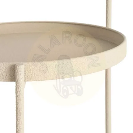 Mesita auxiliar de metal beige 36.50x36.50x66cm - Ixia - 616339IX - foto-secundaria-2