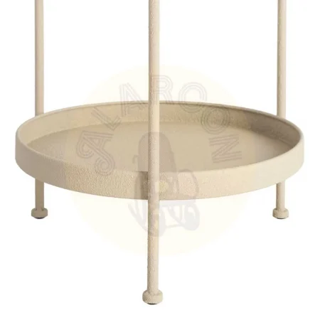 Mesita auxiliar de metal beige 36.50x36.50x66cm - Ixia - 616339IX - foto-secundaria-3