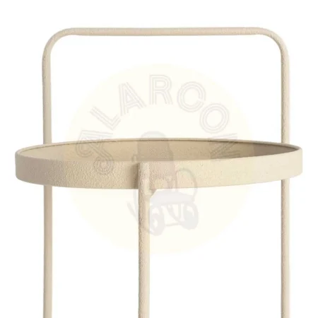 Mesita auxiliar de metal beige 36.50x36.50x66cm - Ixia - 616339IX - foto-secundaria-4