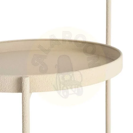 Mesita auxiliar de metal beige 36.50x36.50x66cm - Ixia - 616339IX - foto-secundaria-6