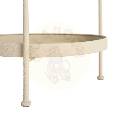 Mesita auxiliar de metal beige 36.50x36.50x66cm - Ixia - 616339IX - foto-secundaria-7