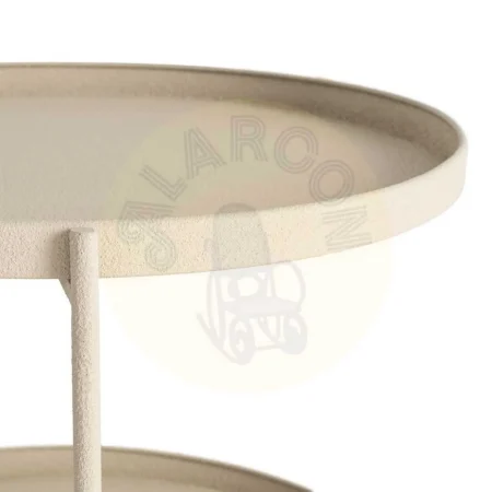Mesita auxiliar beige de metal 56x56x60cm - Ixia - 616340IX - foto-secundaria-1