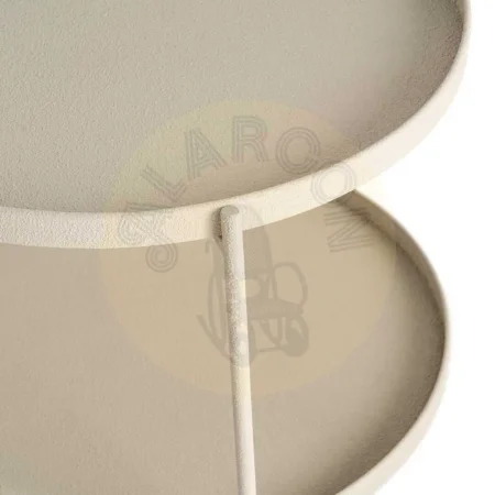 Mesita auxiliar beige de metal 56x56x60cm - Ixia - 616340IX - foto-secundaria-4