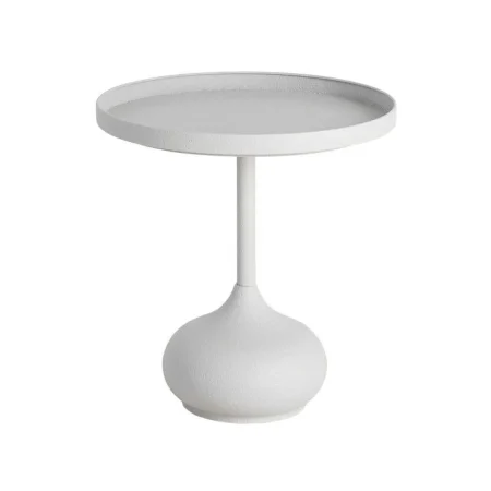 Mesita auxiliar blanca de metal 45x45x48cm - Ixia - 616342IX - foto-blanco