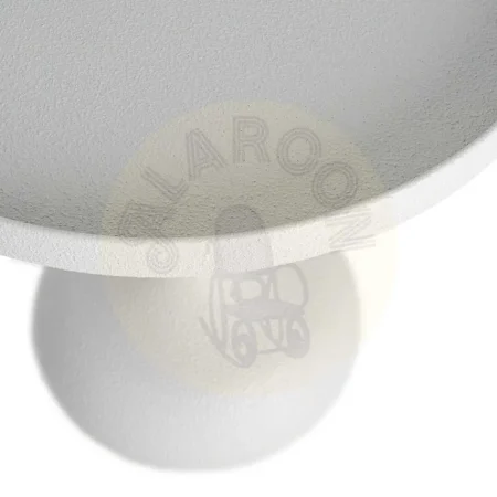 Mesita auxiliar blanca de metal 45x45x48cm - Ixia - 616342IX - foto-secundaria-2