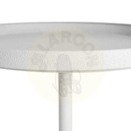 Mesita auxiliar blanca de metal 45x45x48cm - Ixia - 616342IX - foto-secundaria-3