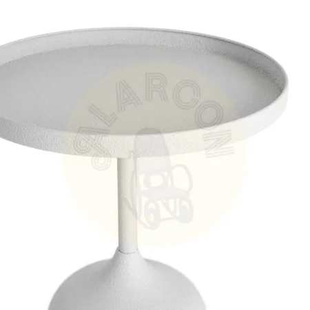 Mesita auxiliar blanca de metal 45x45x48cm - Ixia - 616342IX - foto-secundaria-5