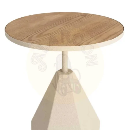 Mesita crema en metal 45x45x56cm - Ixia - 616344IX - foto-secundaria-1