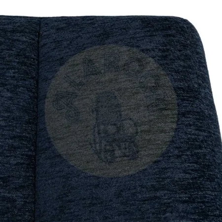 Sillón giratorio tapizado en tejido azul con estructura metálica 89x86x77cm - Ixia - 616363IX - foto-secundaria-3