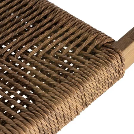 Silla apilable de aluminio y rattán PE efecto madera cumple EN581 57x61x82cm - Ixia - 616369IX - foto-secundaria-7