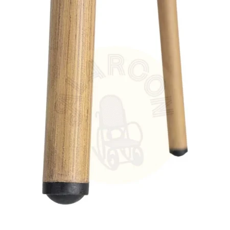 Silla apilable de aluminio y rattán PE efecto madera cumple EN581 57x61x82cm - Ixia - 616369IX - foto-secundaria-8