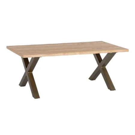 Mesa de centro para salón en DM y metal 110x60x43cm - Ixia - 616378IX - foto-blanco