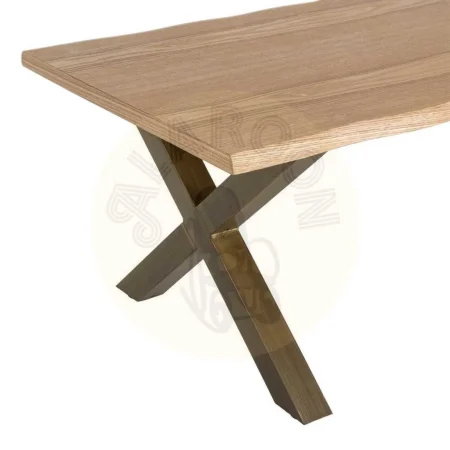 Mesa de centro para salón en DM y metal 110x60x43cm - Ixia - 616378IX - foto-secundaria-1