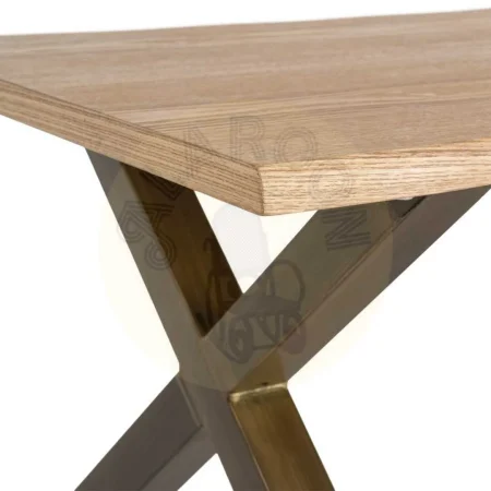 Mesa de centro para salón en DM y metal 110x60x43cm - Ixia - 616378IX - foto-secundaria-3