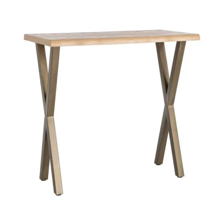 Mesa alta de salón en DM y metal 110x60x106cm - Ixia - 616380IX - foto-blanco