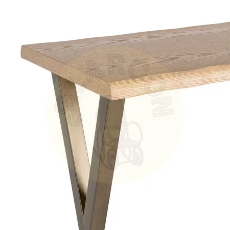 Mesa alta de salón en DM y metal 110x60x106cm - Ixia - 616380IX - foto-secundaria-1