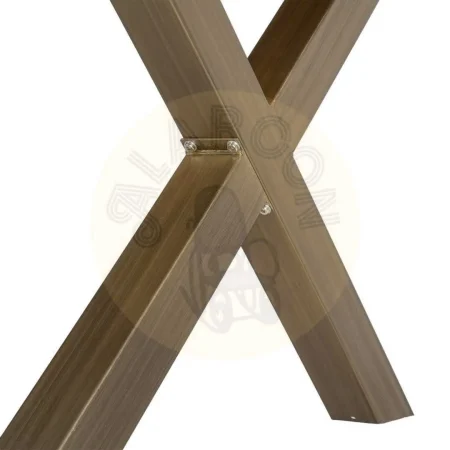 Mesa de comedor en DM y metal con tablero 4cm 180x90x77cm - Ixia - 616381IX - foto-secundaria-2