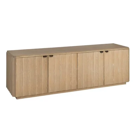 Aparador madera de roble natural para salón con zócalo 5cm - Ixia 208x54x65.50cm - Ixia - 616388IX - foto-blanco