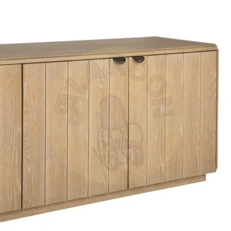 Aparador madera de roble natural para salón con zócalo 5cm - Ixia 208x54x65.50cm - Ixia - 616388IX - foto-secundaria-2