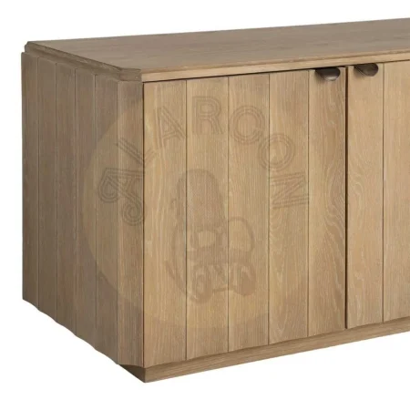 Aparador madera de roble natural para salón con zócalo 5cm - Ixia 208x54x65.50cm - Ixia - 616388IX - foto-secundaria-3
