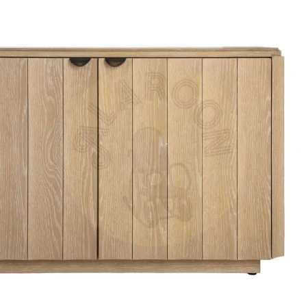 Aparador madera de roble natural para salón con zócalo 5cm - Ixia 208x54x65.50cm - Ixia - 616388IX - foto-secundaria-7