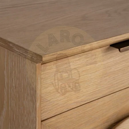 Aparador de roble natural para salón con cajones y puertas - Ixia 240x40x77cm - Ixia - 616389IX - foto-secundaria-4
