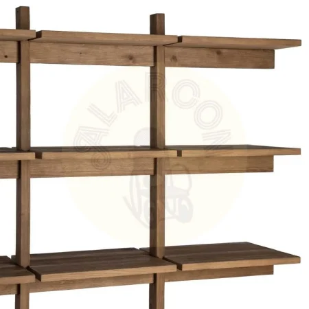 Estantería de madera de pino para salón con puertas y estantes 210.50x44.50x187cm - Ixia - 616391IX - foto-secundaria-2