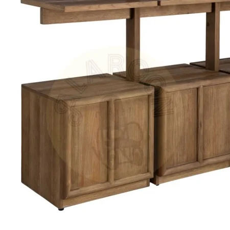 Estantería de madera de pino para salón con puertas y estantes 210.50x44.50x187cm - Ixia - 616391IX - foto-secundaria-3